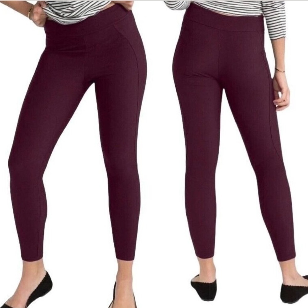SPANX Micro Rib Knit Control Top Skimmer Leggings Size M